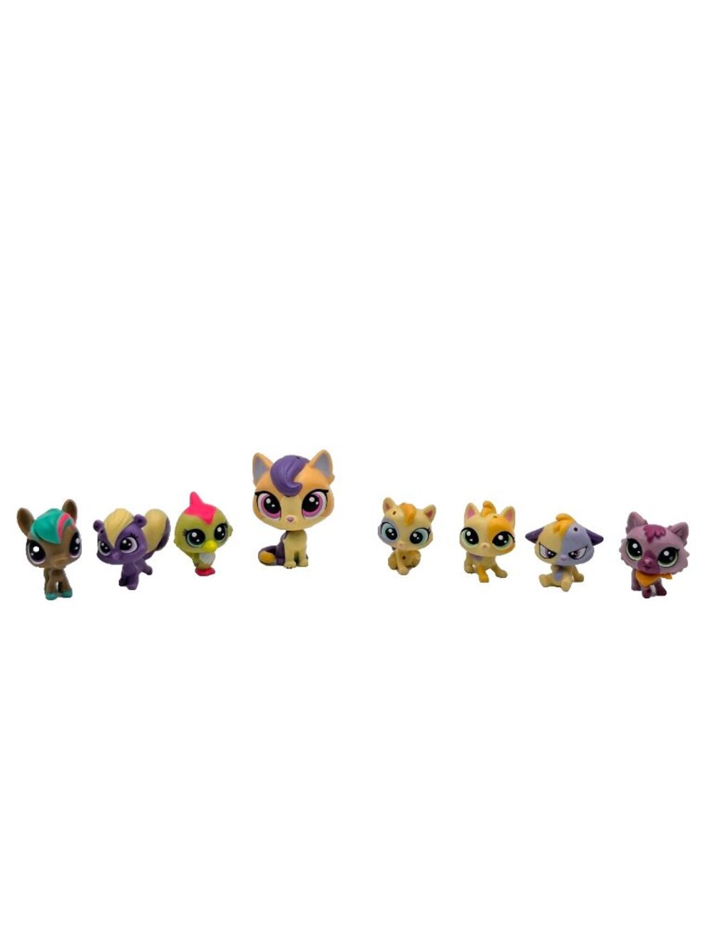 Littlest Pet Shop Lot Of 8 Frowny Floretta Falala Fuzzette Fluffball Read